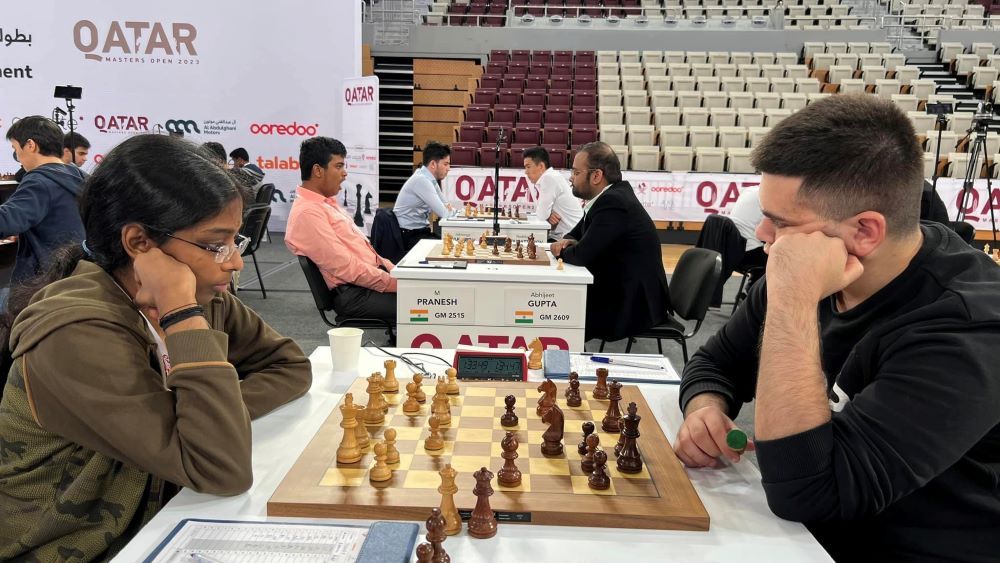 Gukesh takes on an Indian IM rated 2286, Qatar Masters 2023