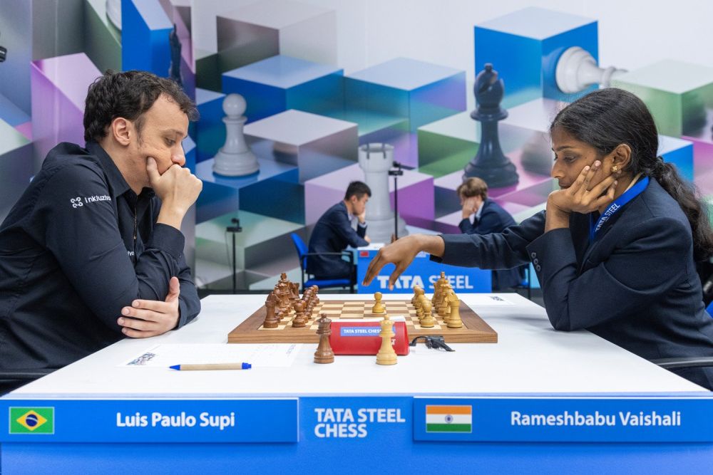 Kolkata, India. 06th Sep, 2023. Indian International chess player  Rameshbabu Praggnanandhaa seen playing in the fifth edition of the Tata  Steel Chess India tournament 2023 at Bhasa Bhavan. (Photo by Dipayan  Bose/SOPA