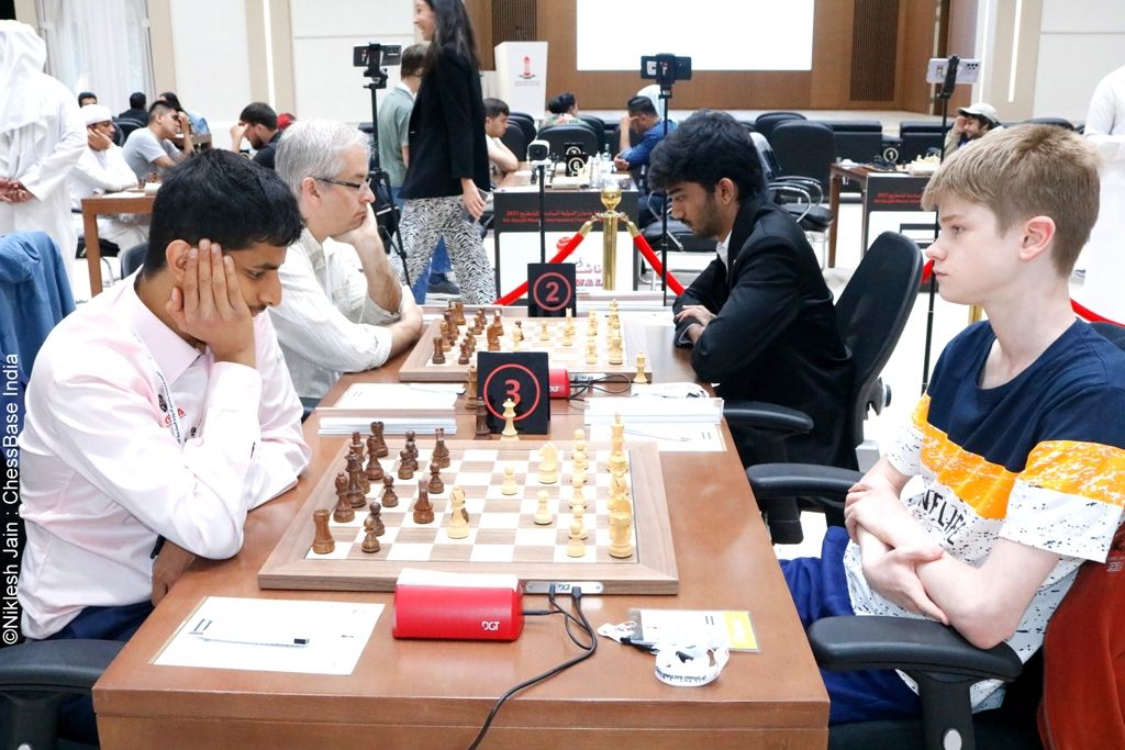 6th Sharjah Masters 2023 R1: A good start for the Indians - ChessBase India