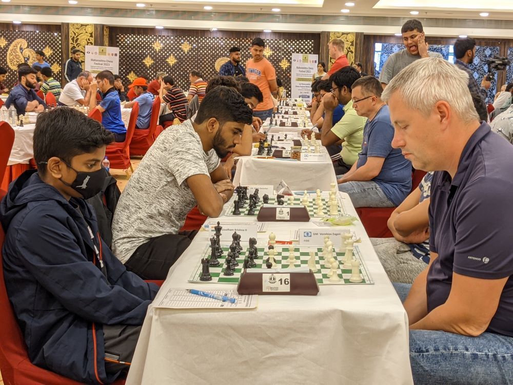 Maharashtra Open chess: Indian GMs Arjun Kalyan, Sengupta join Paichadze at  top after round 5