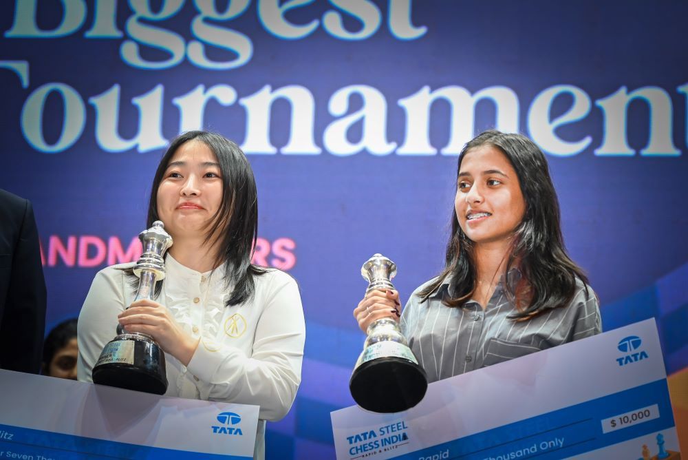 Tata Steel Chess India 2023: Divya's dream run continues, leads