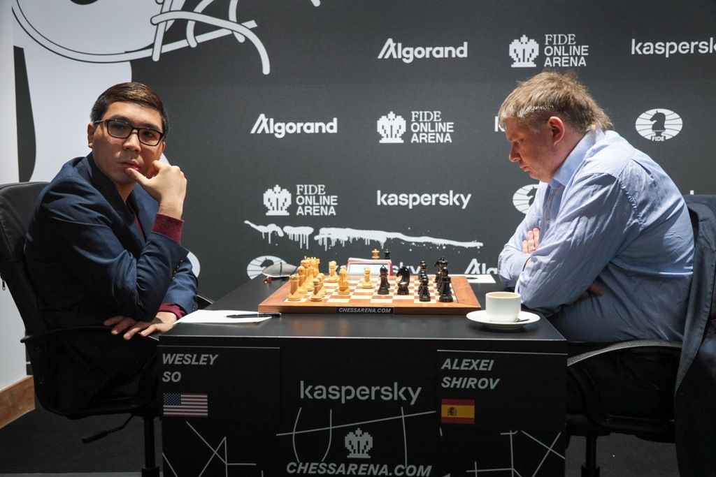 TEAM MAGNUS — Daniil Dubov after facing Vidit Gujrathi at the R5 of the  FIDE Grand Prix 2022 