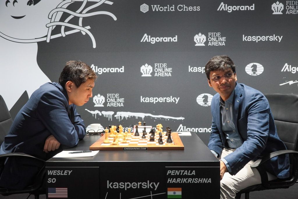 International Chess Federation on X: Wesley So defeats Alexei Shirov (his  second loss in a row) and catches Leinier Dominguez in the lead of Pool D,  half a point ahead of Pentala