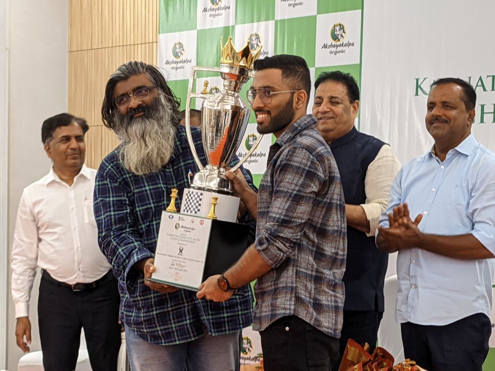 Antonio Dcunha dominates Akshayakalpa Organic Karnataka State Open Rating 2023 - India