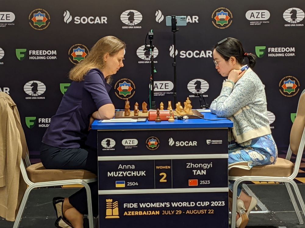 FIDE World Chess Cup (Open Semifinals, Women's Final): A Pragg-Carlsen Final;  Goryachkina Wins Women's Title 